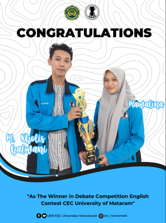 Pemenang Debat Lomba Bahasa Inggris CEC Universitas Mataram