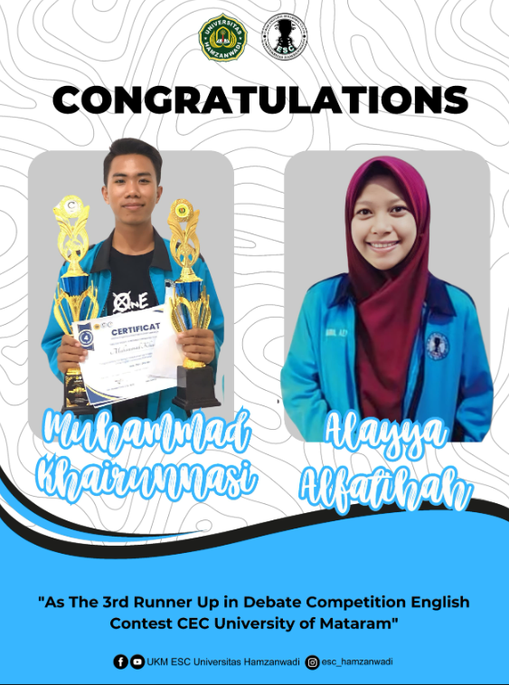 Juara 3 Debat Lomba Bahasa Inggris CEC Universitas Mataram